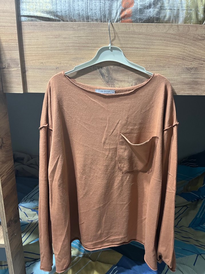 Kadın Kahverengi Uzun Kollu bluz 65/60 - Görsel 3
