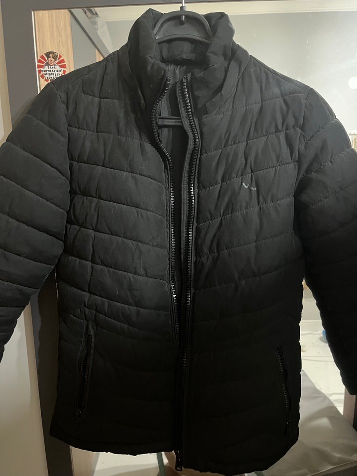 Ltb Kadın Siyah Fermuarlı Midi Mont - Görsel 2