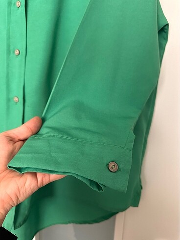 m Beden yeşil Renk Oversize gömlek