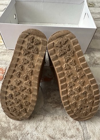 Kürk Detaylı Kahverengi Süet Kadın Dolgu Topuk Bot - Görsel 5