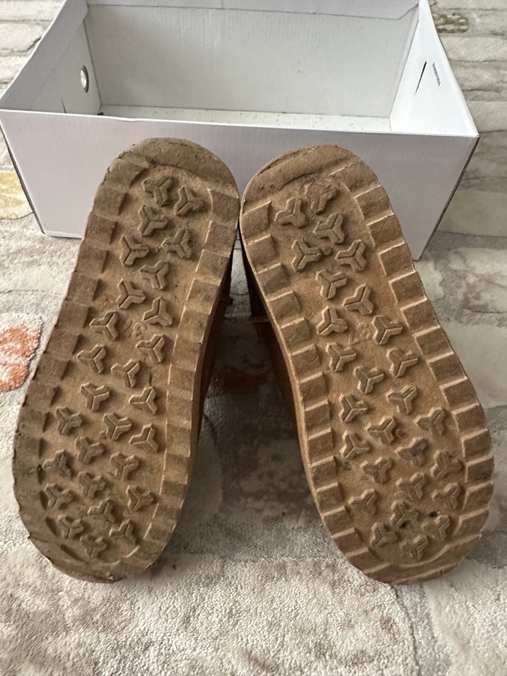 Kürk Detaylı Kahverengi Süet Kadın Dolgu Topuk Bot - Görsel 5