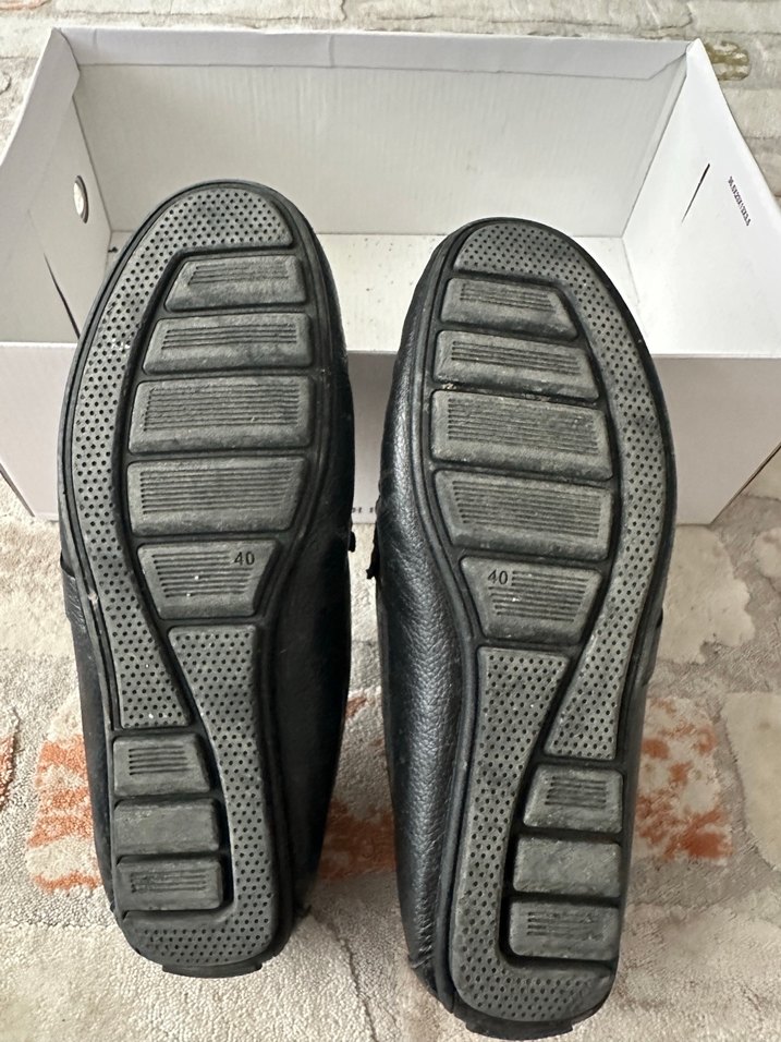 Erkek  Siyah Deri Tokalı Loafer - Görsel 3