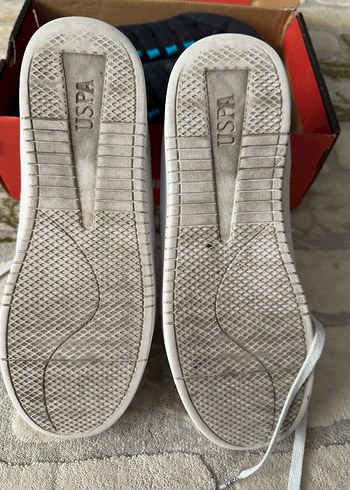 Beyaz Polo Assn. Bağcıklı Spor Ayakkabı - Görsel 3