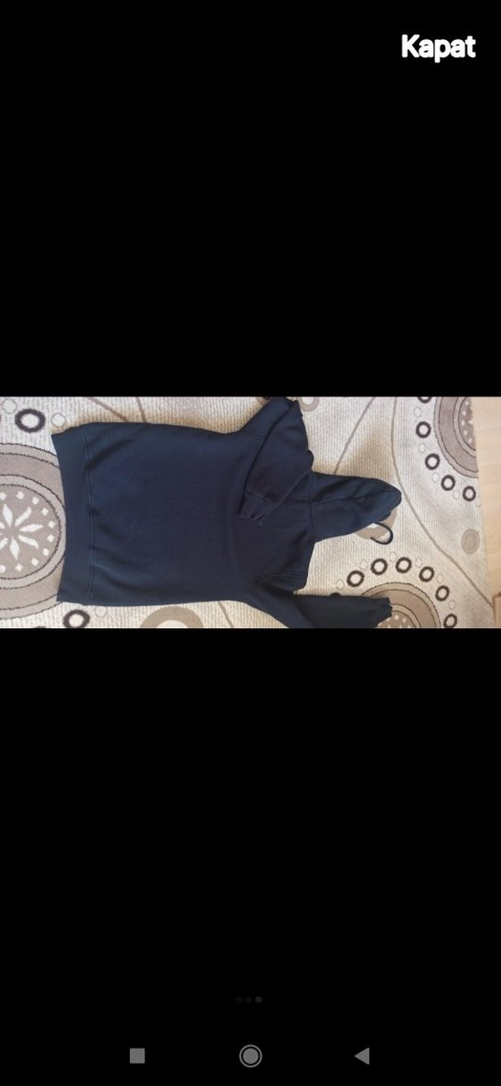 Moncler Erkek Kapüşonlu Fermuarlı Gri Sweatshirt s ,m uyumlu - Görsel 3