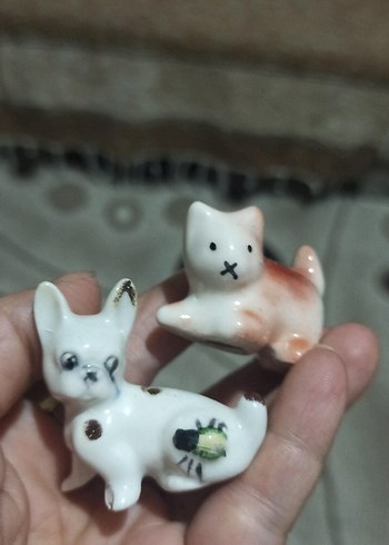 Pastel Tonlarda Seramik Kedi Figürleri - Görsel 3