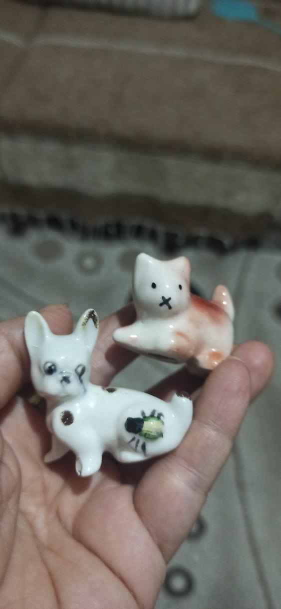 Pastel Tonlarda Seramik Kedi Figürleri - Görsel 3