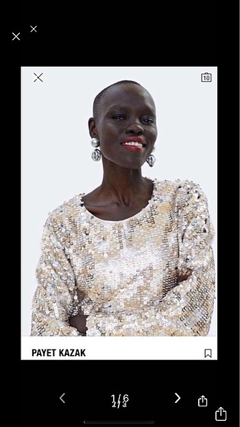 Zara payet bluz