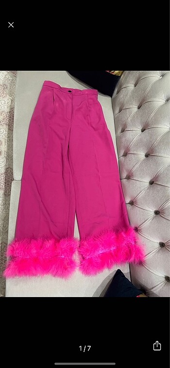 ZARA MODEL PAÇA TÜYLÜ PANTOLON
