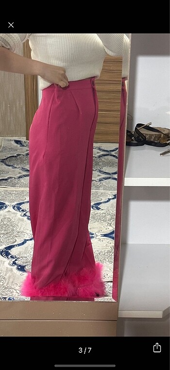 l Beden ZARA MODEL PAÇA TÜYLÜ PANTOLON