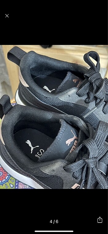 38 Beden siyah Renk Puma Spor Ayakkabı