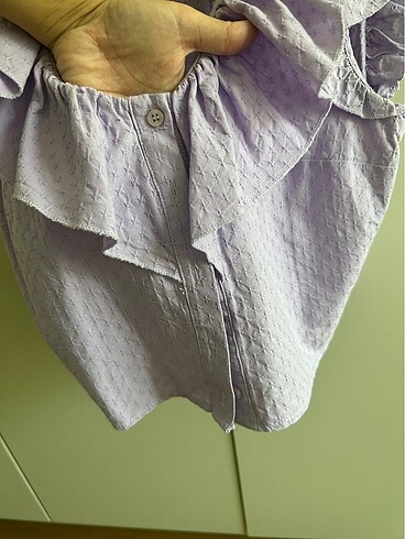 40 Beden Lila crop bluz