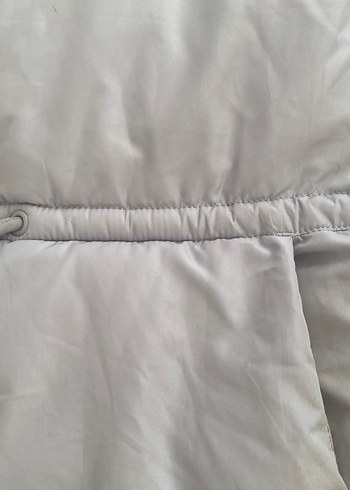 Dilvin Gri Kapüşonlu Kadın Kışlık Mont