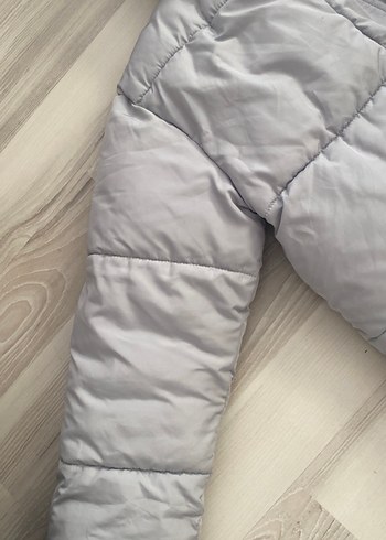 m Beden gri Renk Gri Kapüşonlu Kadın Kışlık Mont