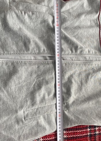 Gri Fermuarlı kapşonlu hırka - Görsel 5