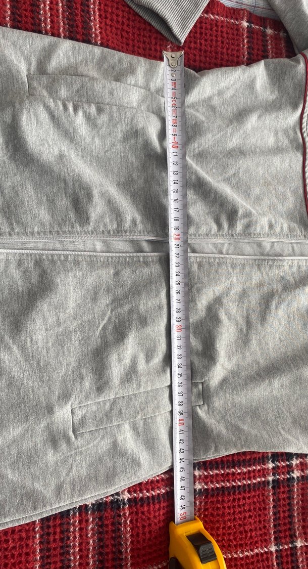 Gri Fermuarlı kapşonlu hırka - Görsel 5