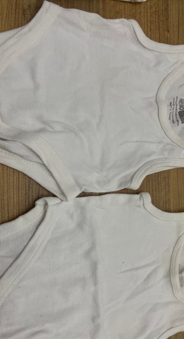 Bebek Erkek Kolsuz Beyaz Pamuklu Body hepsının fıyatıdır - Görsel 4