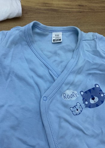 Bebek Erkek Beyaz Kısa Kollu Body - Görsel 5