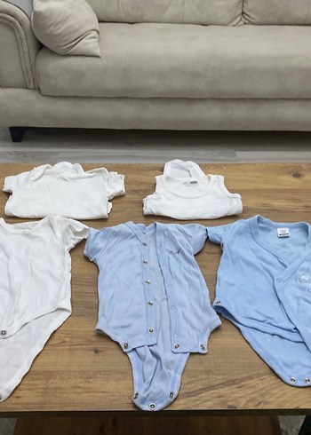 Bebek Erkek Beyaz Kısa Kollu Body - Görsel 6