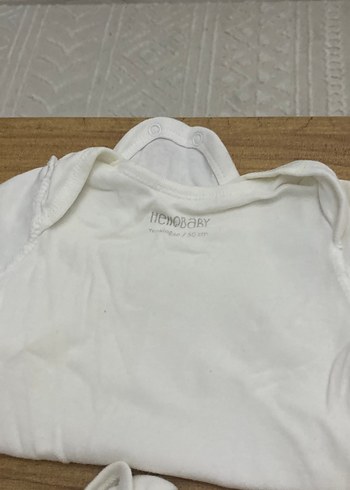 Bebek Erkek Beyaz Kısa Kollu Body - Görsel 2