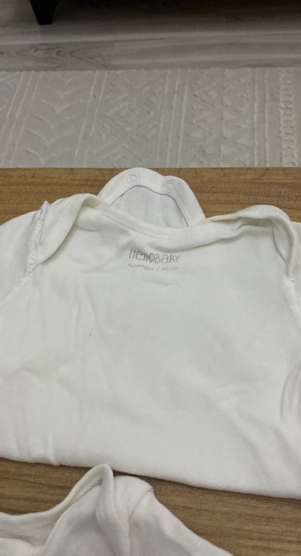 Bebek Erkek Beyaz Kısa Kollu Body - Görsel 2