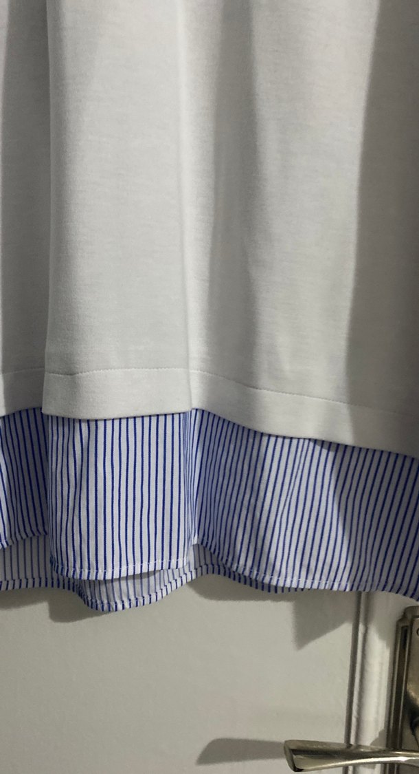 Gri Pamuklu Salaş Gömlek - Görsel 5