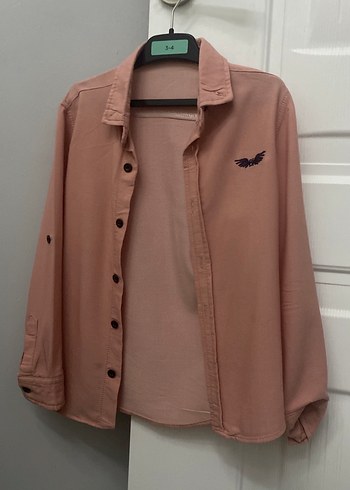 Suet pudra renk erkek çocuk gömlek - Görsel 5