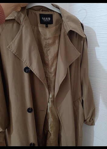 m Beden camel Renk Suud Collection Trençkot 
