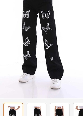  kelebekli Pallazzo jeans 