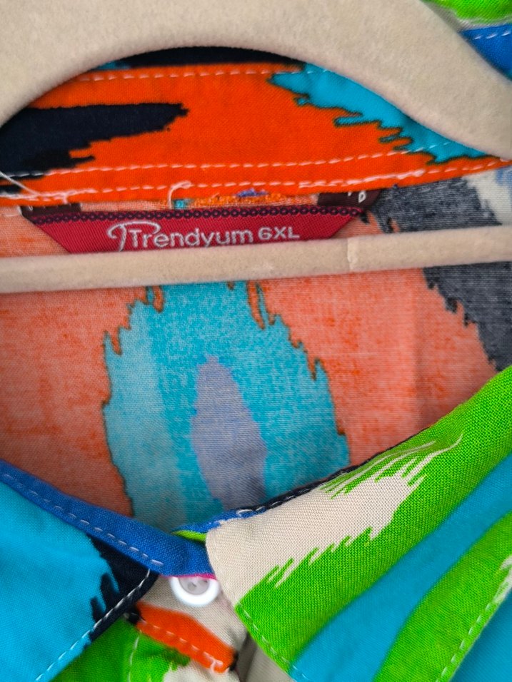 tiril tiril büyük beden gömlek - Görsel 4