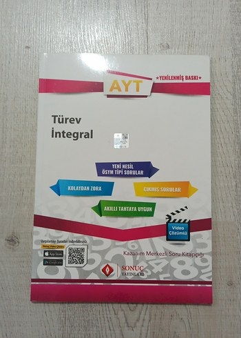 AYT Türev İntegral Soru Kitabı Sonuç Yayınları