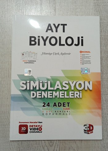 AYT Biyoloji Simülasyon Denemeleri Kitabı