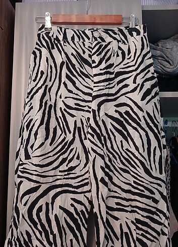 Zebra kumaş pantolon 