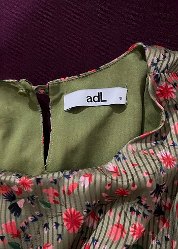 adL şık çiçekli Midi Elbise - Görsel 6
