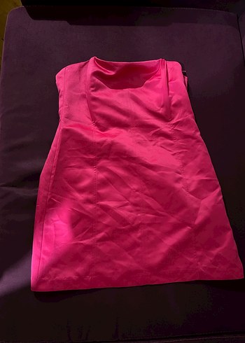 Parlak pembe elbise - Görsel 3