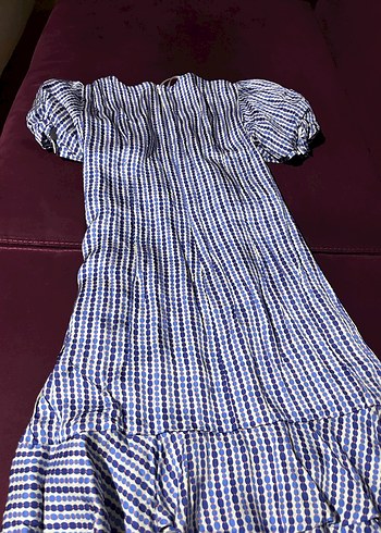 adL şık lacivert beyaz elbise - Görsel 7