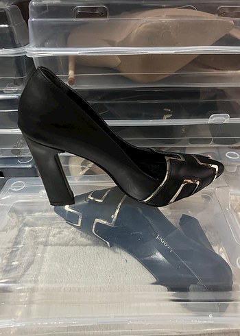 Siyah Parlak Stiletto - Görsel 2