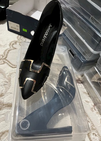 Siyah Parlak Stiletto - Görsel 4