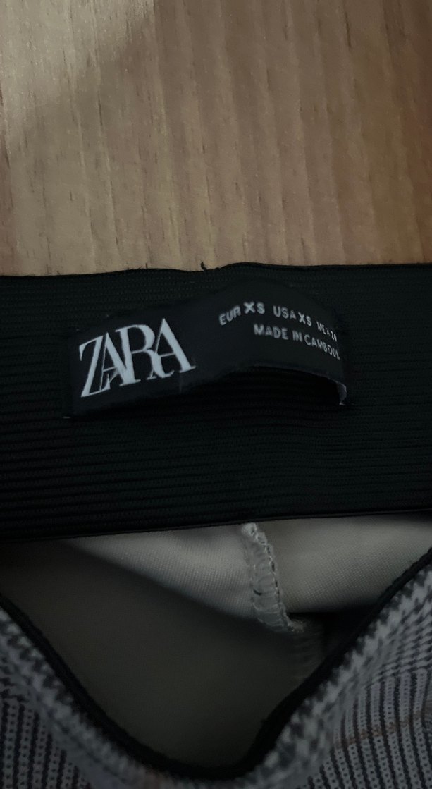 Zara Gri Ekose Slim Pantolon — görsel 2/8