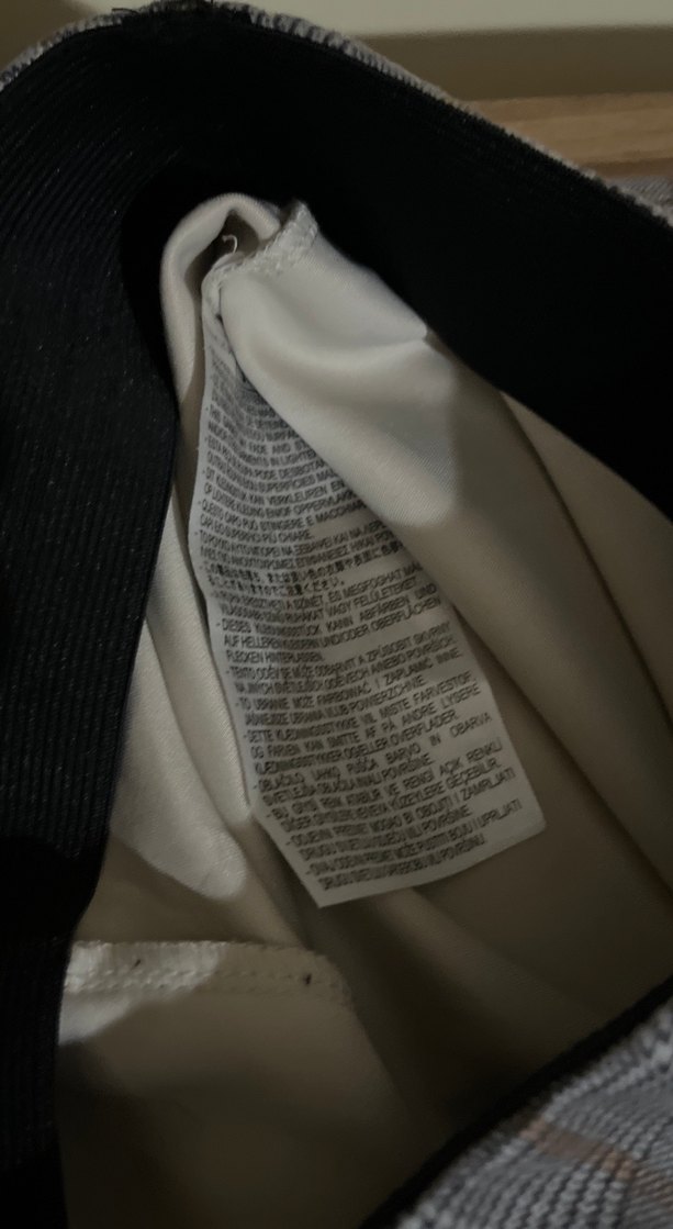Zara Gri Ekose Slim Pantolon — görsel 6/8