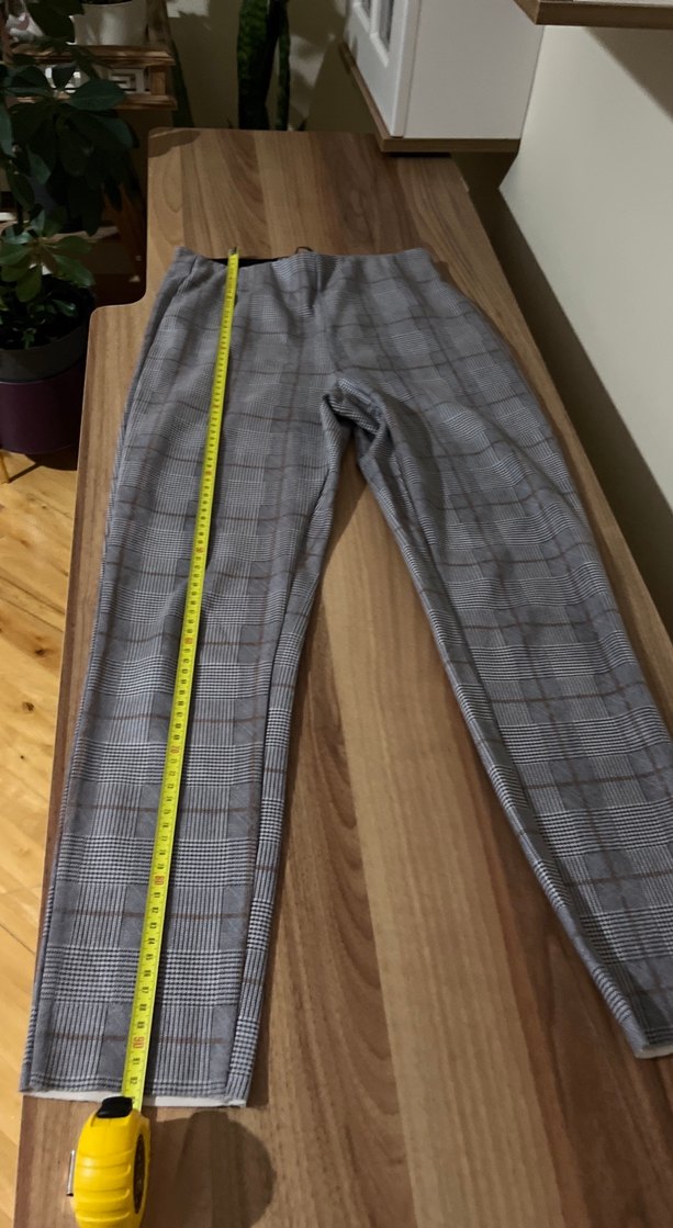 Zara Gri Ekose Slim Pantolon — görsel 5/8