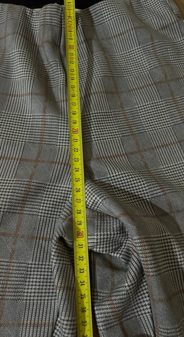 Zara Gri Ekose Slim Pantolon — görsel 3/8