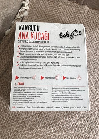 Baby2Go Kırmızı Çok Fonksiyonlu Bebek Kangurusu