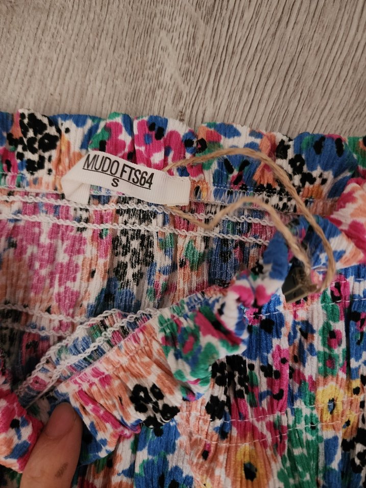 Renkli Fırfırlı Mini Etek - Görsel 2