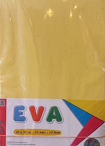 Eva 10 adet çeşitli renk içerikli etkinlik kağıdı 