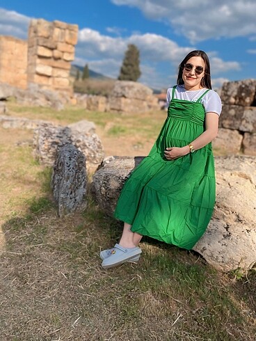 Diğer Yeşil bol elbise