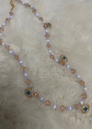 Mavi Boncuklu Bohem Kadın Bileklik - Görsel 2