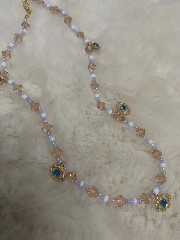 Mavi Boncuklu Bohem Kadın Bileklik - Görsel 2