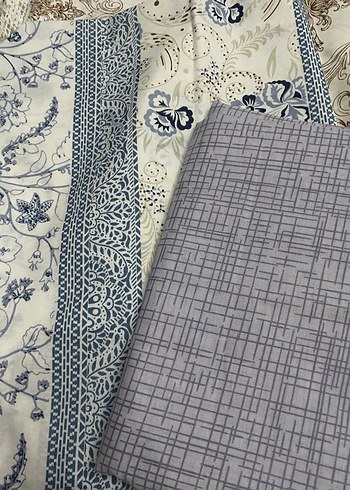 Desenli Kahverengi ve Gri Nevresim Takımı - Görsel 3