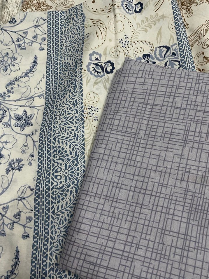 Desenli Kahverengi ve Gri Nevresim Takımı - Görsel 3