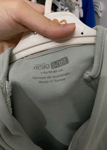 Gri Bebek Tulum Fermuarlı Uzun Kollu - Görsel 2